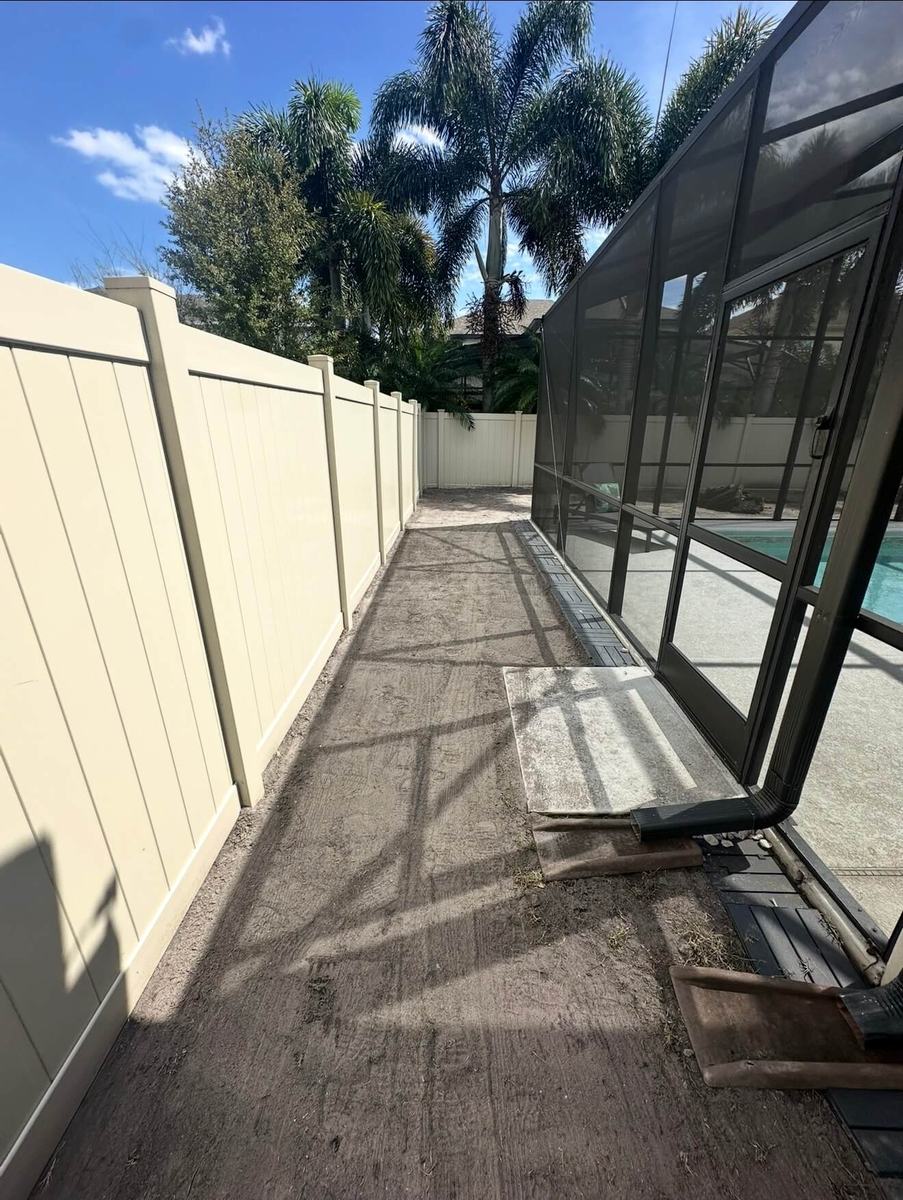 St. Augustine backyard by the pool in Maitland FL before