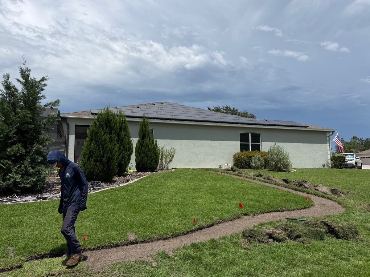 Empire Zoysia install day in Clermont FL